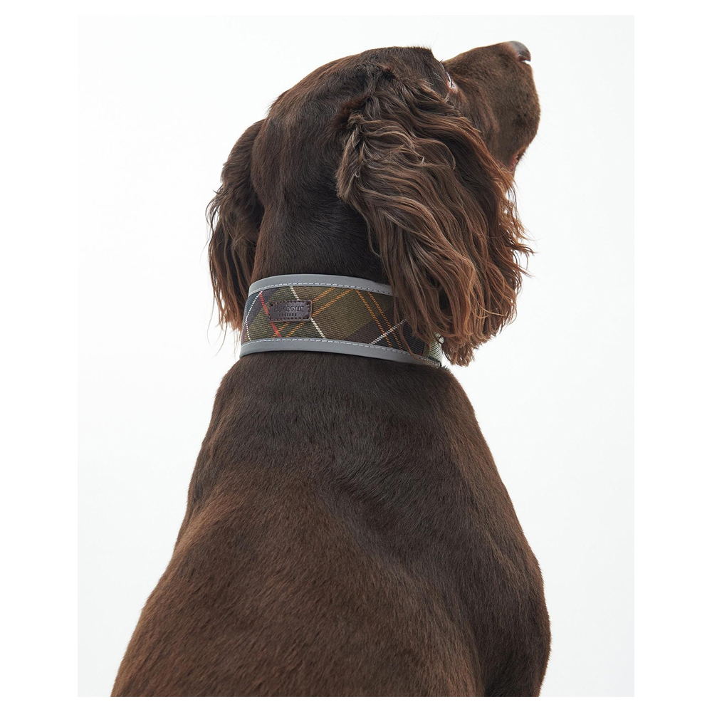 Barbour Reflective Tartan Comfort Dog Collar Jarrolds Norwich